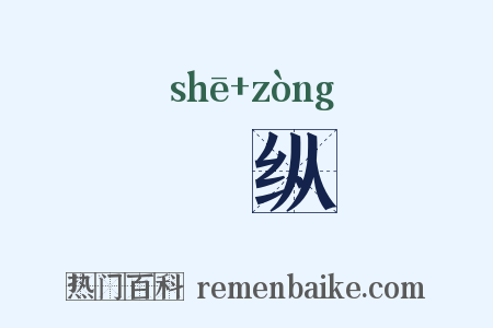 奓纵是什么意思的图片